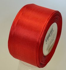 Taftová jednobarevná stuha se zpevněným okrajem 4cm/25m