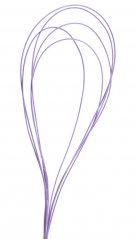 Dekorace ratanové smyčky dl.100cm - 5ks, barva fialová_2577C