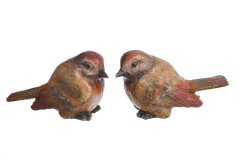 Dekorace sedící ptáček mix druhů  8,5cmLx4cmWx5cmH