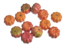 Podzimní dekorace dýně mix barev  Ø 4cm - 12ks