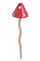Podzimní dekorace keramické houby s hlavičkou na pružině.10cmLx10cmWx36cmH