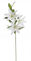 Umělá kvetoucí lilie 3 květy, květ Ø 20cm dl. 100 cm