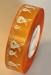 Atlasová stuha oboulící s potiskem 2,4cm/20m