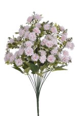 Umělá kytice drobných květů světle růžová 54 cm