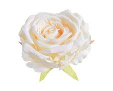 Velká hlavička rozvité umělé růže Ø8cm - 6ks