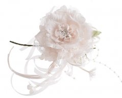 Krajková růže na klipu, Ø 10 cm, barva 26