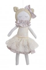 Dekorace figurka dívky z textilu .20cmLx 6cmWx38cmH
