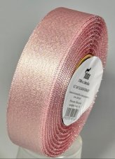 Atlasová stuha tkaná oboulícní s metaloplastem 2,4cm/20m