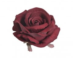 Velká hlavička umělé polorozvité růže 8 cm, 6ks, barva_02