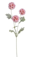 Umělá kvetoucí rostlina, květ Ø 7cm, zápich dl. 70cm
