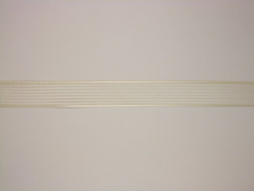 Jednobarevná plátnová stuha s monofilem 1,5cm/10m