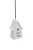 Dekorace domek porcelán 5,5cmL x 5,5cmW x 8,5cmH - závěs