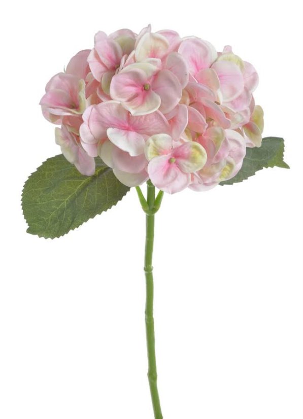 Umělá středně velká hortenzie, hlavička Ø14cm/dl.42cm