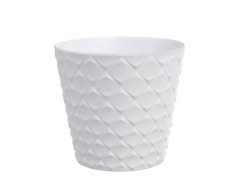 Dekorace - plastový obal na květináč 12cm∅ x 11cmH