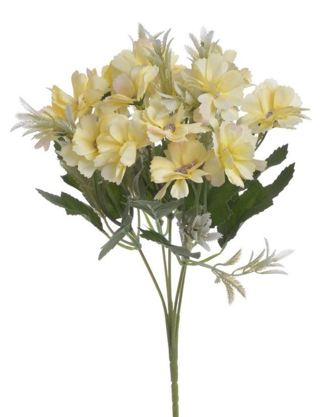 Kytice umělého clematis 5 výhonů  dl. 30cm