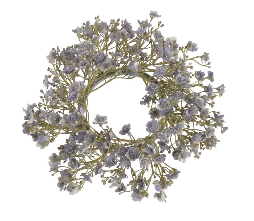 Dekorační věnec z větviček kvetoucí gypsophily Ø 20 cm