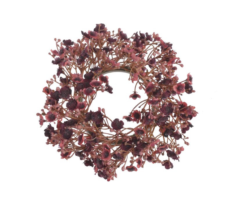 Dekorační věnec z větviček kvetoucí gypsophily Ø 20 cm