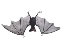 Pohyblivý netopýr se zvukem a svítícíma očima 90 cm
