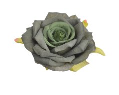 Velká hlavička umělé rozvité růže Ø 8cm, 12ks, barva 04A