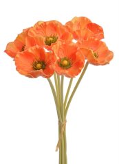 Svazek umělých anemonů, květ 5,5cm, dl.34cm - 6ks