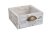 Dřevěný šuplík na aranžování s igelitem uvnitř  20cmL x 20cmW x 9,5cmH
