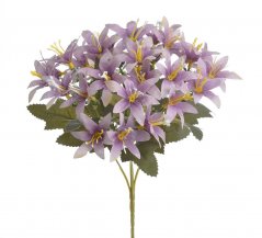 Kytice mini lilií 36 květů na 6 výhonech s listy, dl. 29cm