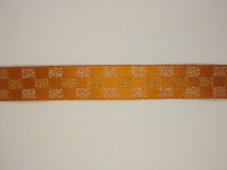 Kostková stuha atlasová jednolící s metaloplastem 2cm/25m