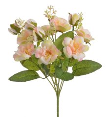 Umělá kytice rmini růžiček, květ 5cm dl. 32cm