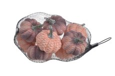 Dekorační dýně z polystyrenu 9 ks, Ø 6cm - různé barvy