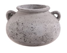 Dekorativní váza z imitace betonu Ø 24cm x 18cmH