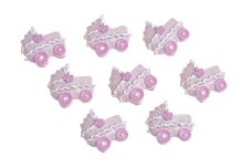 Plastové nálepky kočárky 2,5cm - 8ks