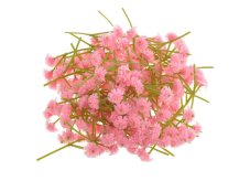 Dekorace umělé květy gipsofila 1cm/5cm - 80ks