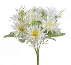 Kytice umělých chryzantém, květ Ø6cm/ kytice dl.34cm