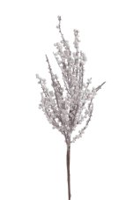 Umělá větvička s bílými bobulkami – 43 cm