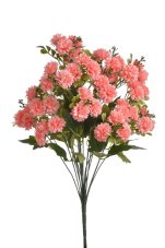Umělá kytice drobných květů korálově růžová 54 cm