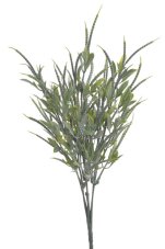 Umělá zelená travina s klasy 36 cm