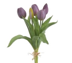 Svazek gumových tulipánů, hlavička 4,5cm, dl. celkem 30cm