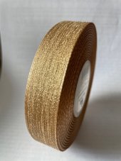 Jednobarevná plátnová stuha s efektní nití 2cm/20m