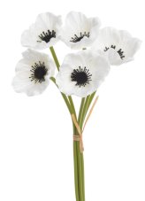 Svazek květů anemone na stonku dl. 29cm - 5 ks