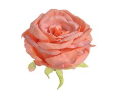 Velká hlavička rozvité umělé růže Ø8cm -  6ks