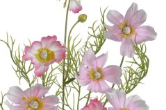 Umělá kytička letních květin, květ Ø 6cm, dl. 69cm - zápich