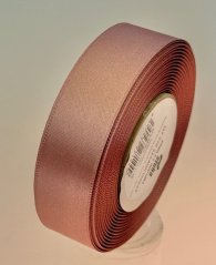 Atlasová jednobarevná stuha oboulícní 2,4cm/20m