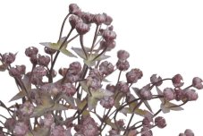 Umělá větvička s bobulemi 32 cm – vínová