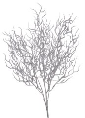 Dekorace keřík barvené plastové zeleně dl. 46cm - zápich