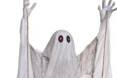 Pohyblivý duch na houpačce LED – Halloween dekorace 150 cm