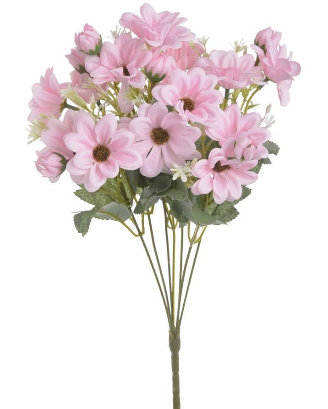 Umělá kytice drobných kvítků 5,5cm/34cm