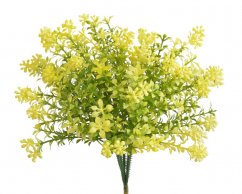 Svazek umělých kvetoucích bylinek, 23 cm, 6 větviček, barva 150