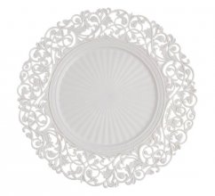 Dekorační plastový talíř se vzorem  Ø 33,5 x H2cm