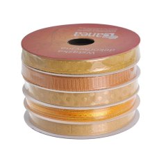 Sada stuh se vzorem nebo potiskem 5 x 1cm/5m - zlatá