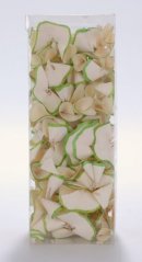 Dřevěné barvené hobliny v doze (9,5x9,5x25cm) zelená jarní
